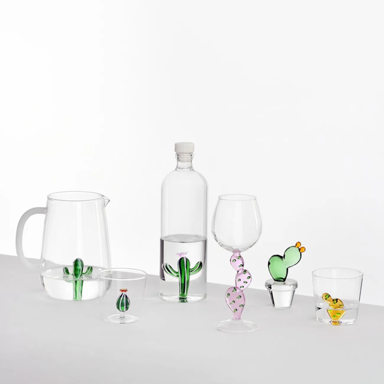 CORRADO CORRADI Carafes Et Bouteilles^Ichendorf Pichet - Cactus Vert & Ambre