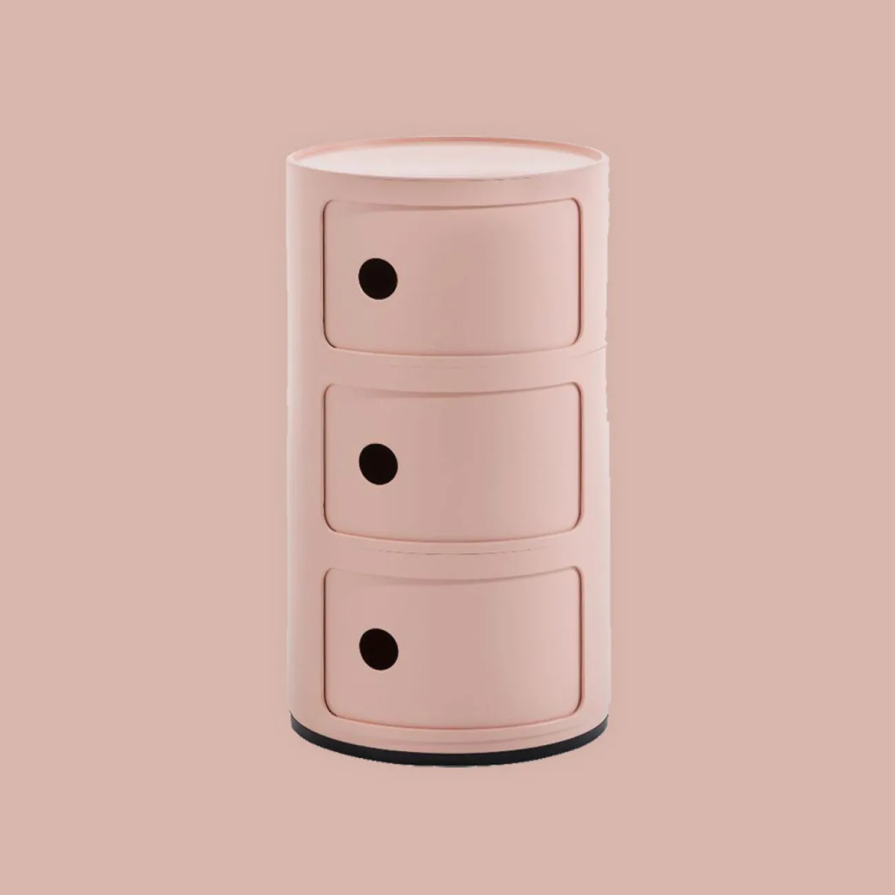 KARTELL Rangements^- Meuble - Componibili BIO (3 tiroirs) - Rose