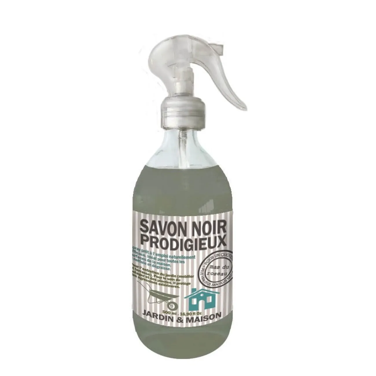 MAS DU ROSEAU Accessoires De Salle De Bain^Spray Savon Noir Prodigieux - Nettoyant Multi-Usages Naturel