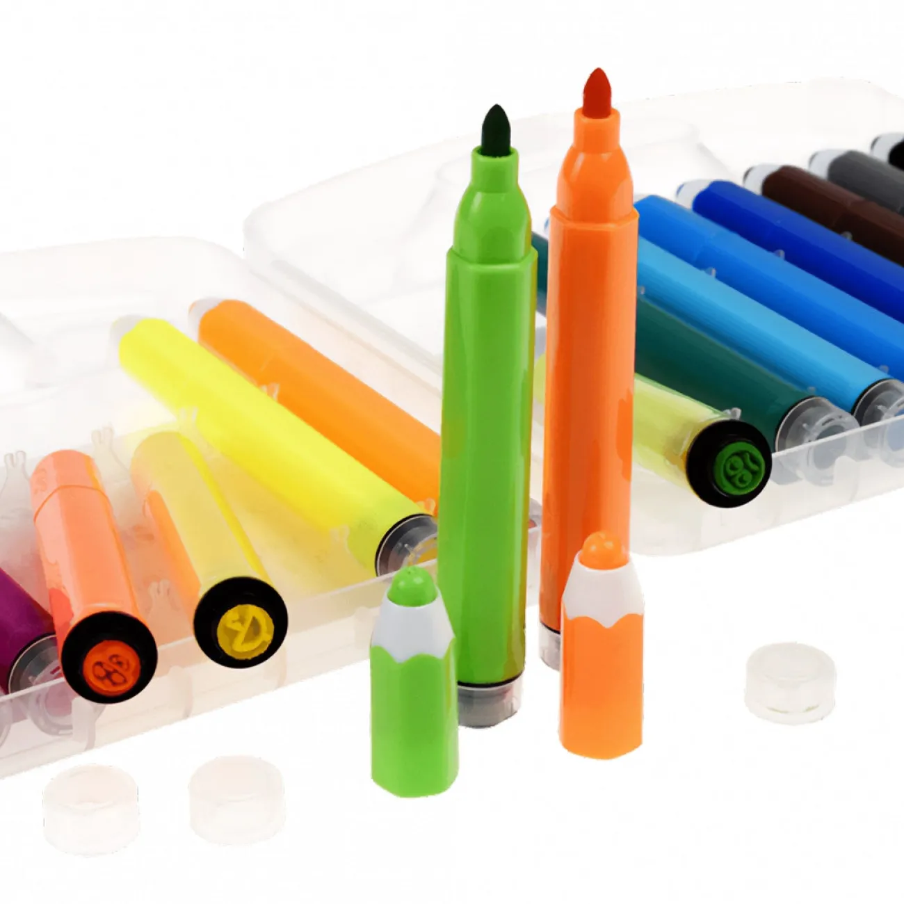 Enfant REX Papeterie^Stylos Tampons Wild Wonders - Set de 18 Couleurs