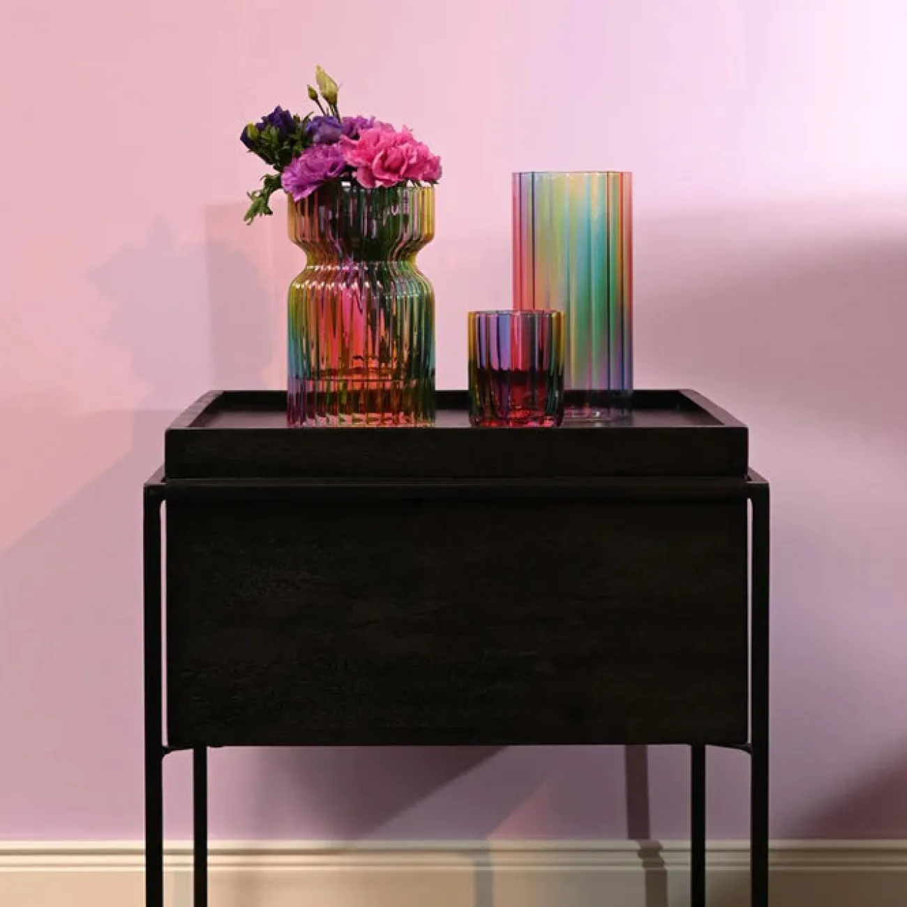 GIFT COMPANY Vases, Caches Pot^Vase stripes h.20 cm - multicolore
